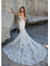 Sparkle Beaded Embroidery Lace Tulle Fit-n-flare Wedding Dress